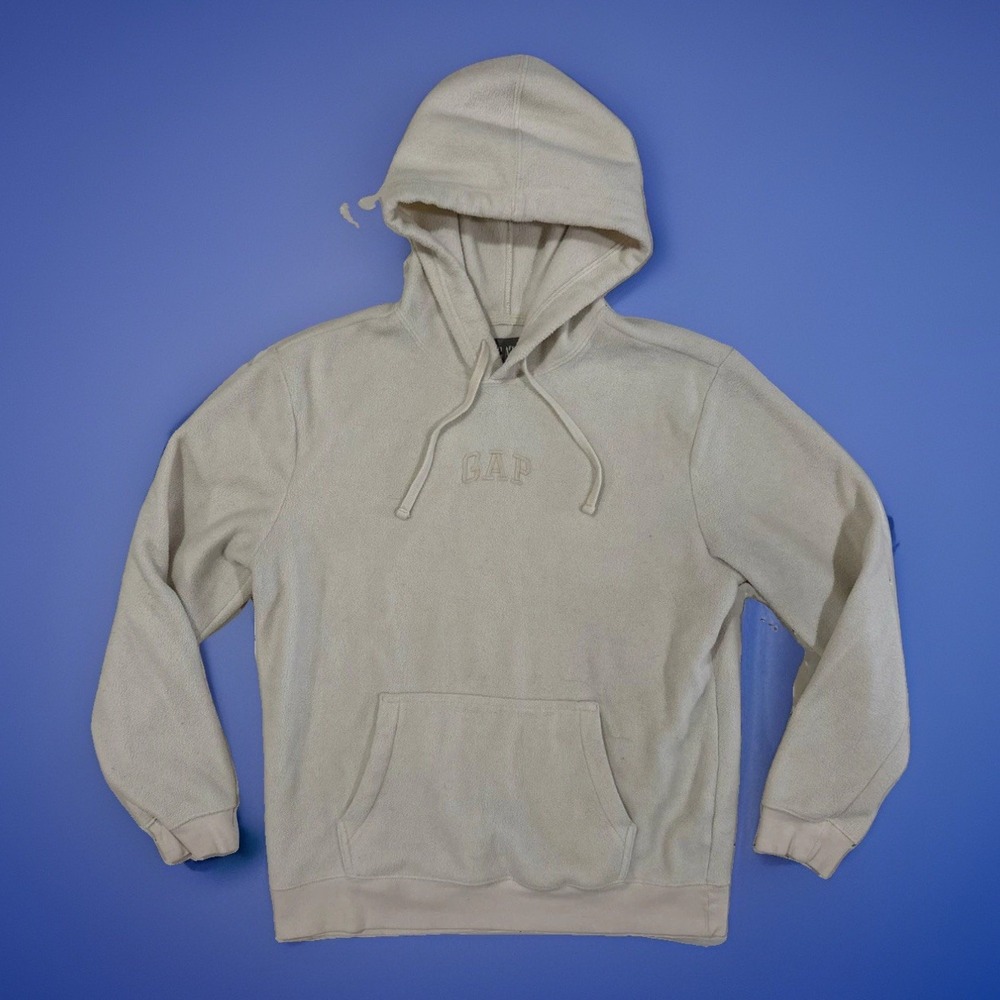 Vintage GAP Hoodie Fleece Pullover Y2K Men's M Skater Snowboard Preppy Ivy
